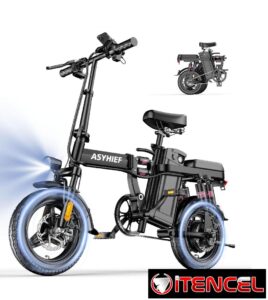 BICICLETA ELÉCTRICA PLEGABLE 14" 1200W 48V - NUEVA EN CAJA - $500 USD