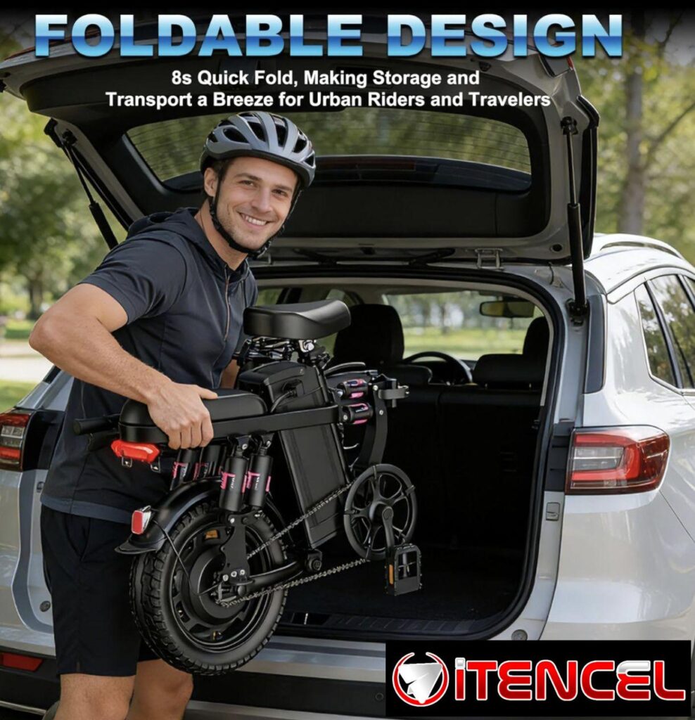 BICICLETA ELÉCTRICA PLEGABLE 14" 1200W 48V - NUEVA EN CAJA - $500 USD — foto 5