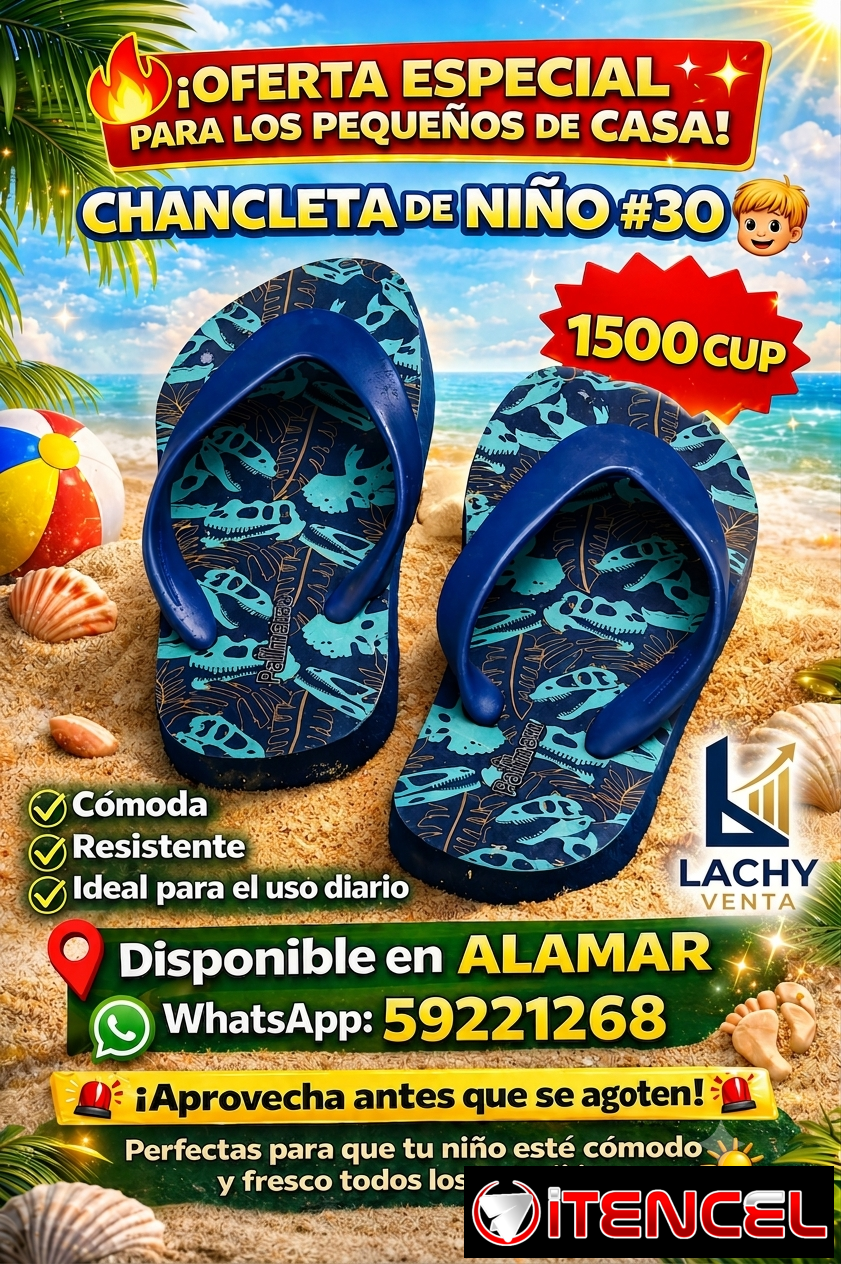 *CHANCLETA DE NIÑO #30*