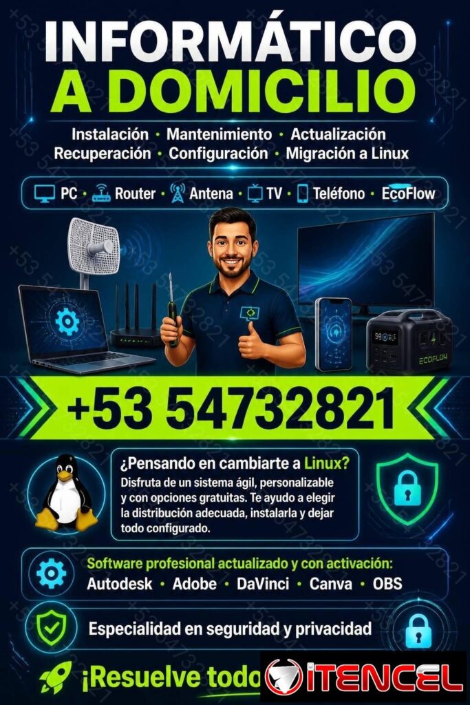 INFORMÁTICO A DOMICILIO