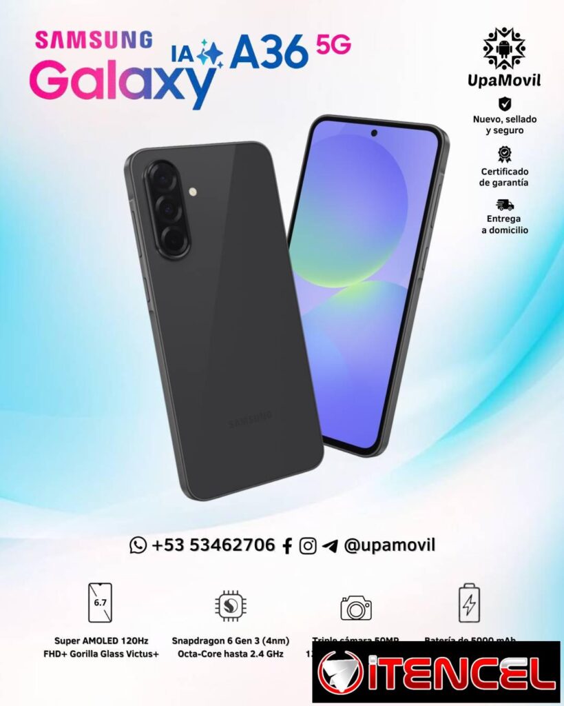 Samsung Galaxy A36 5G 8x256Gb SELLADO + GARANTIA