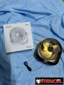 Ventilador lámpara recargable un