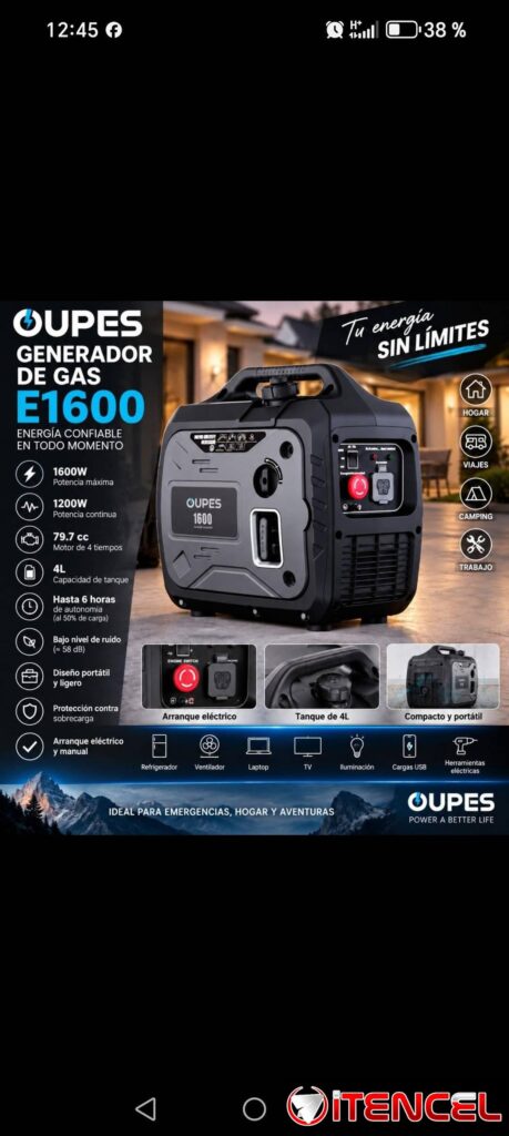 OUPES GENERADOR DE GAS